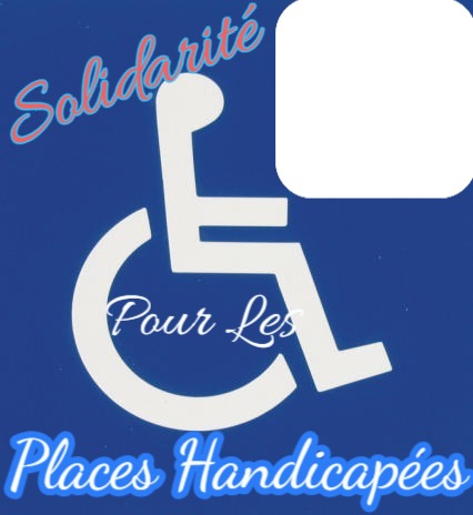 Solidarité pour les Places Handicapées フォトモンタージュ