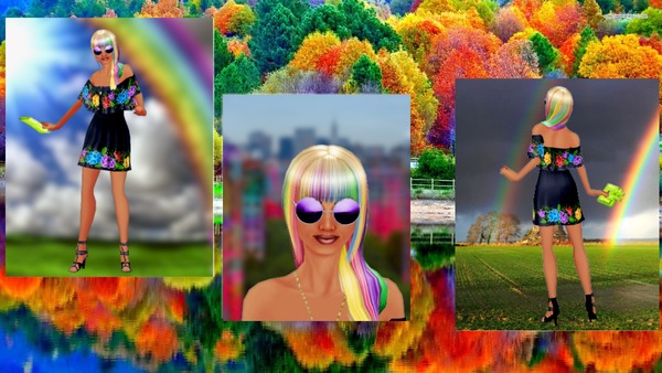 Modern Rainbow Clothing Photo frame effect