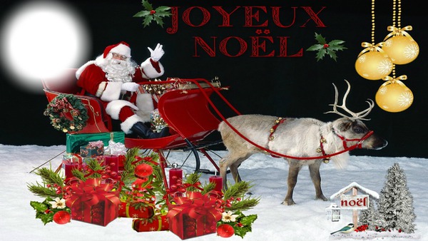 Joyeux Noël Фотомонтажа