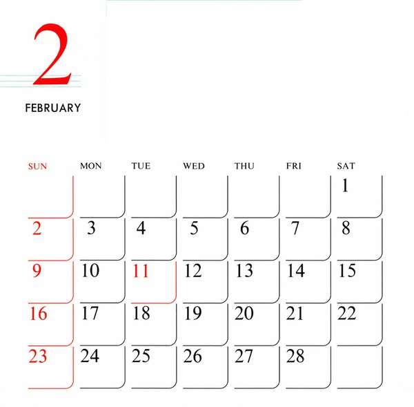 sailor monn calendrier fevrier 2 Fotomontaggio