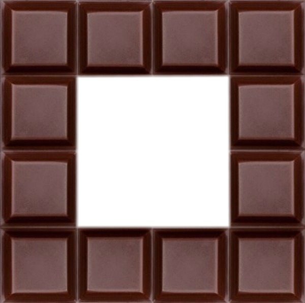tablette de chocolat *o* Photo frame effect