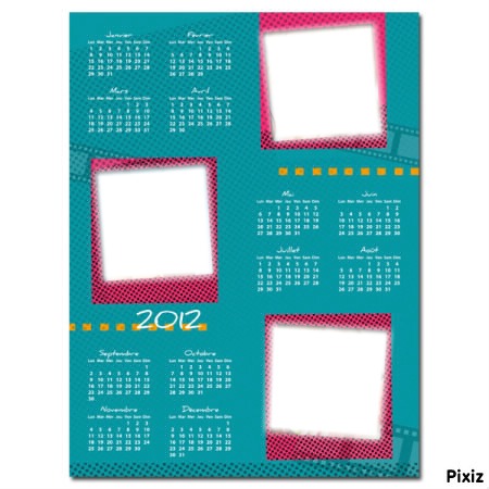 Calendrier photo 2012 Photo frame effect