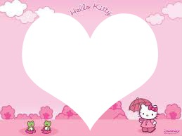 Lhine xD Hello Kitty Frame フォトモンタージュ