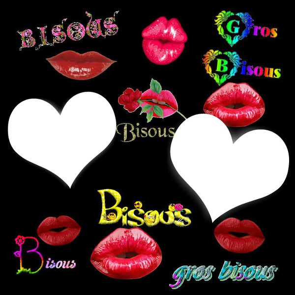 Ma créa gros bisous Montage photo