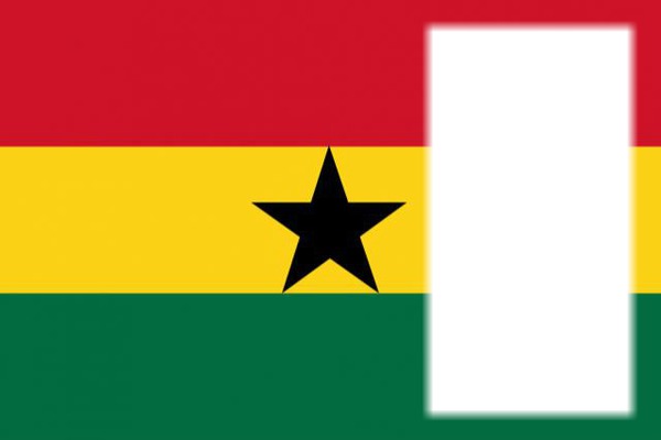 Ghana flag Фотомонтаж