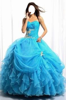 robe bleue Fotomontáž