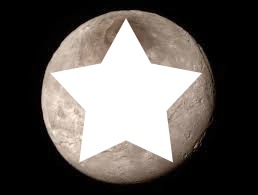 Montage sur Pluton (planète) Fotomontagem