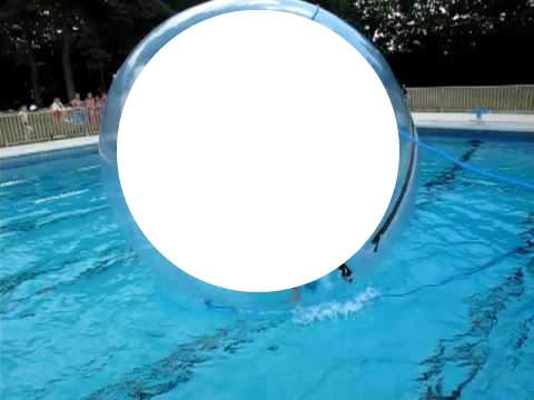 bulle piscine Fotomontage
