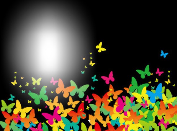 mariposas de colores Fotomontáž