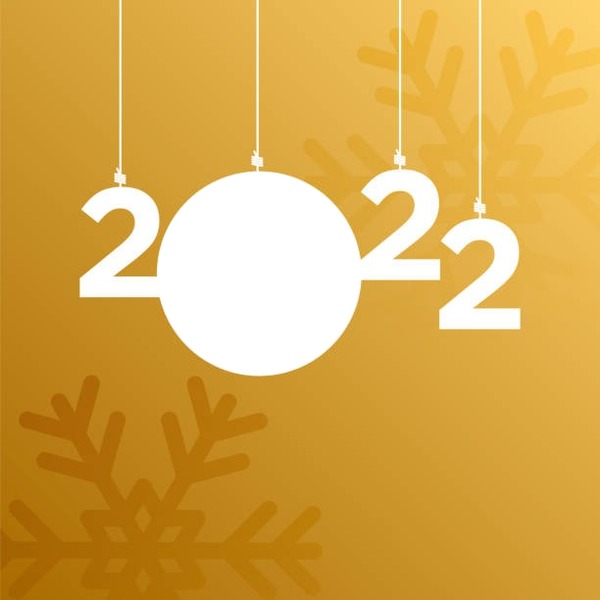 Happy New Year 2022, 1 foto Фотомонтаж