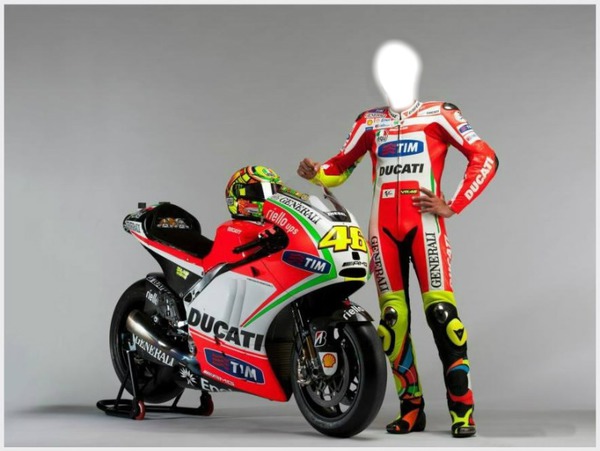Moi et ma Ducati Fotomontasje