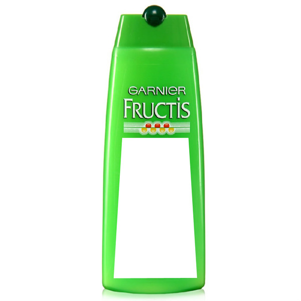 Garnier Fructis Shampoo Fotomontáž