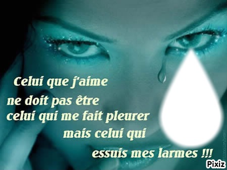 amour triste Photo frame effect