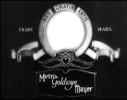 MGM logo black and white Fotomontáž