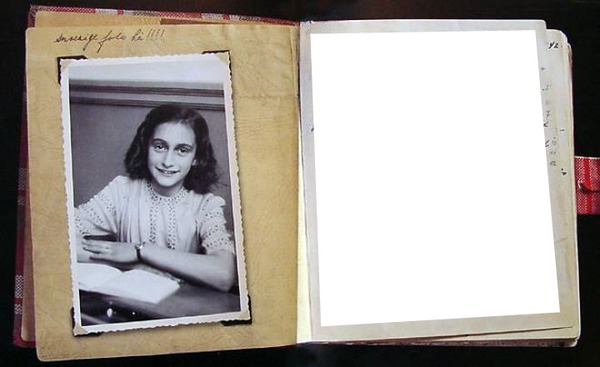 Le journal d'Anne Frank Fotomontaż