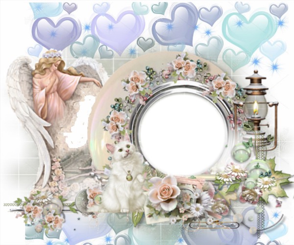 tendre bisous Photo frame effect