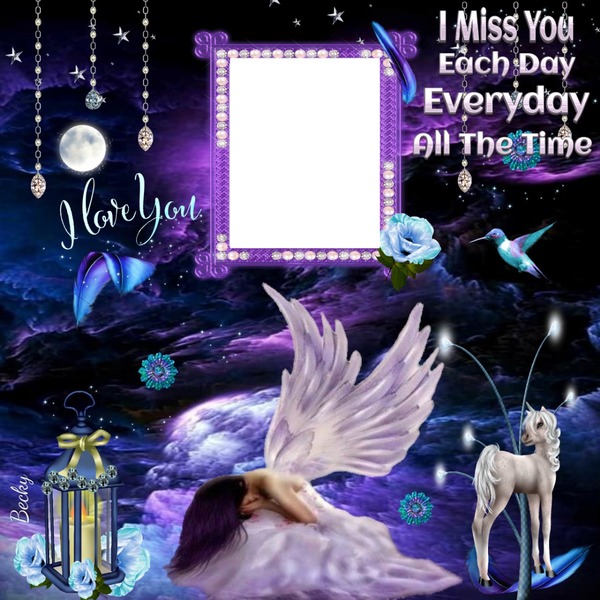 i miss you each day every day Photomontage