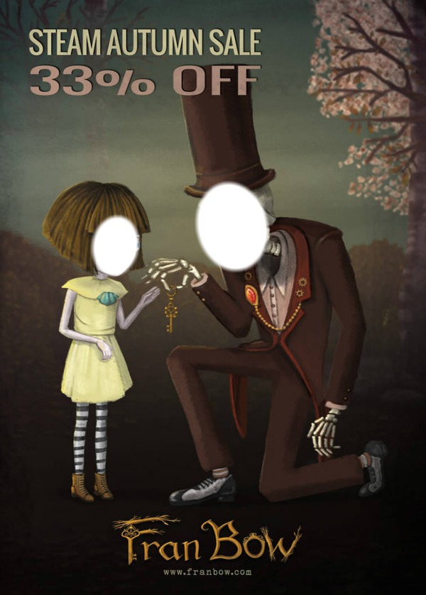 Fran Bow and Itward Fotomontage