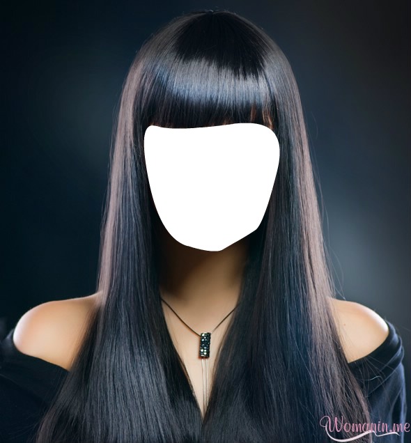 Black Hair Photo frame effect