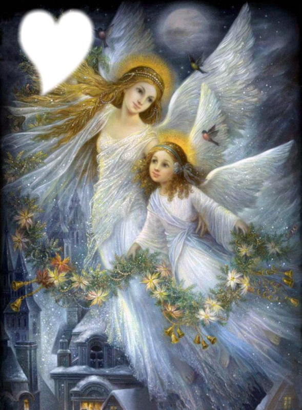 anges blanc Φωτομοντάζ