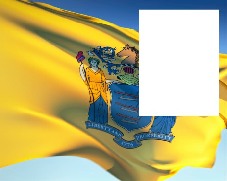 New Jersey flag Фотомонтаж