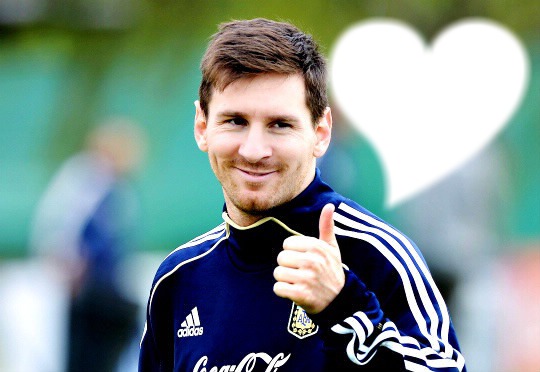 Leo Messi Smile Fotómontázs