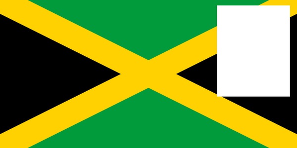 Jamaica flag 1 Photo frame effect
