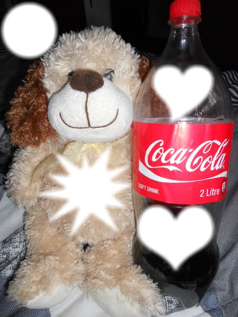 bekkie bear coca cola Valokuvamontaasi