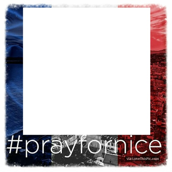 Pray for Nice Fotomontáž