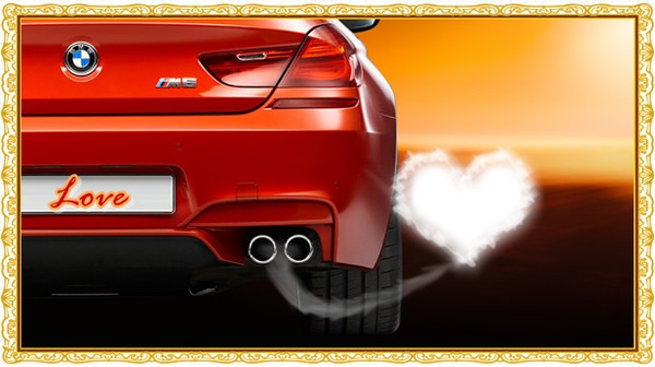 Love 7 BMW Fotomontagem