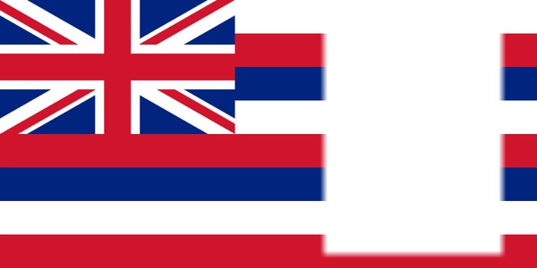 Hawaii flag Photomontage