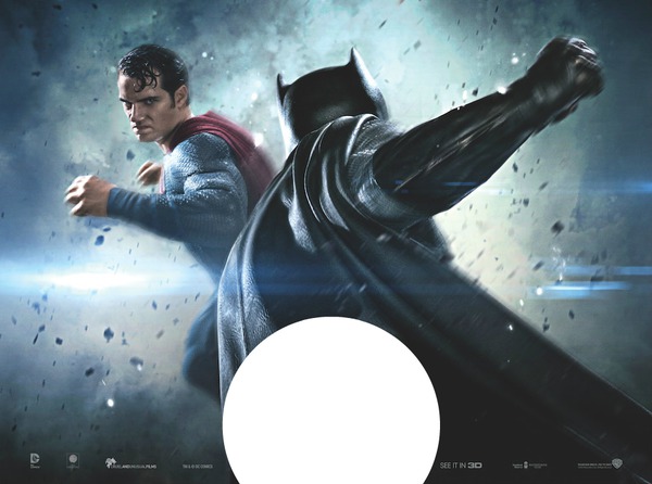 batman et superman en action Photomontage