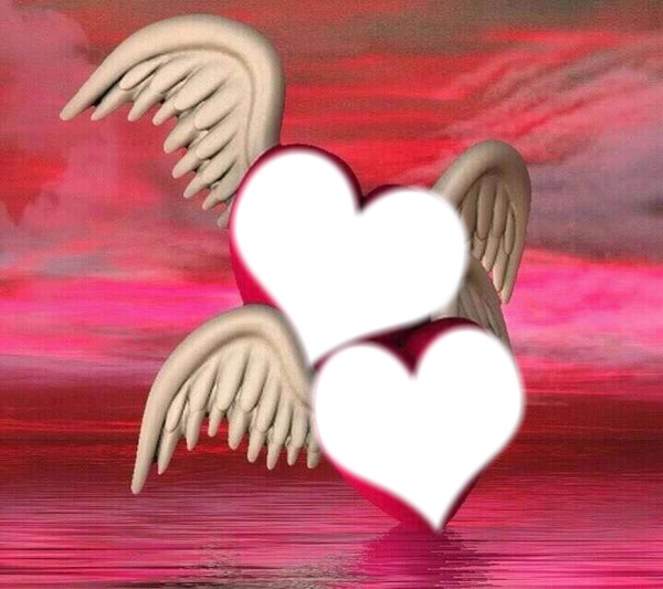 heart wings フォトモンタージュ