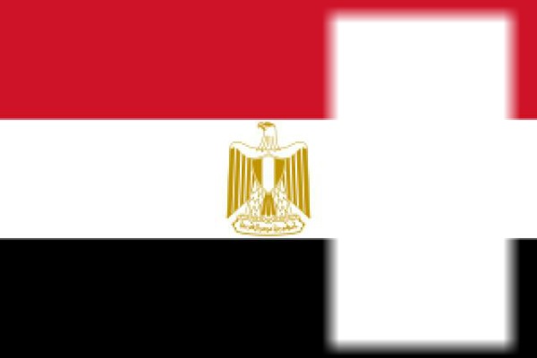 Egypt flag Photomontage