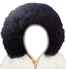 coupe afro Fotomontage