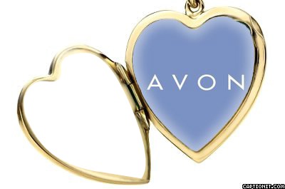 Avon Gold Necklace Photo frame effect