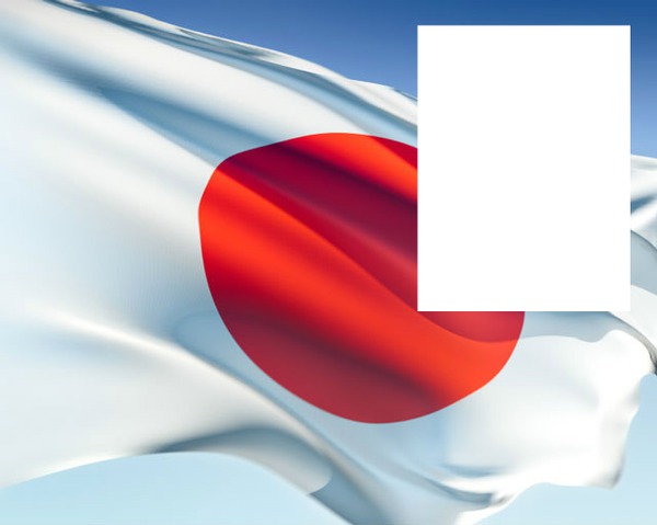 Japan flag Fotomontaż