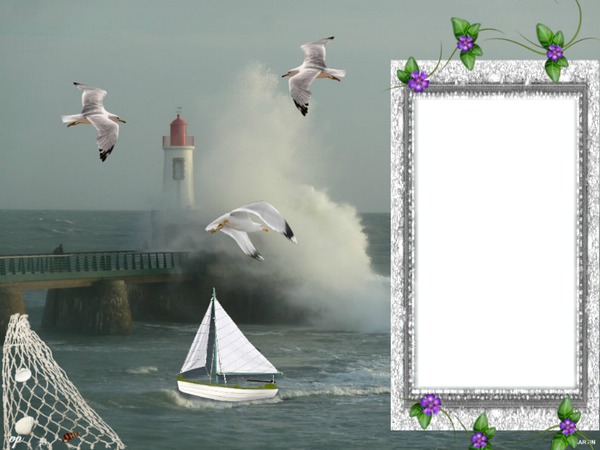 cadre de la mer Photo frame effect