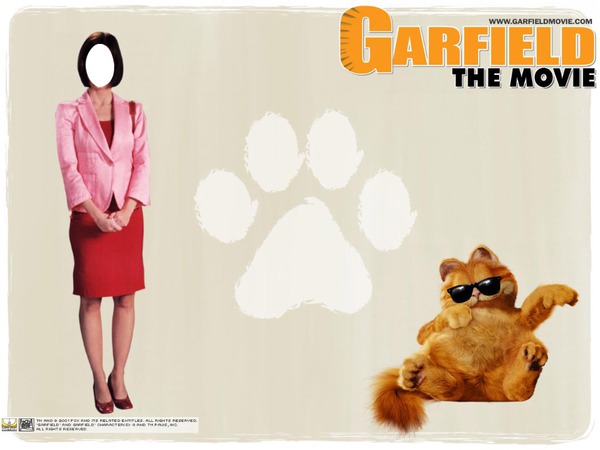 Garfield Fotomontaggio
