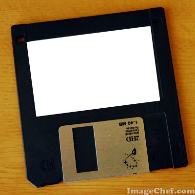 Floppy disc Photo frame effect