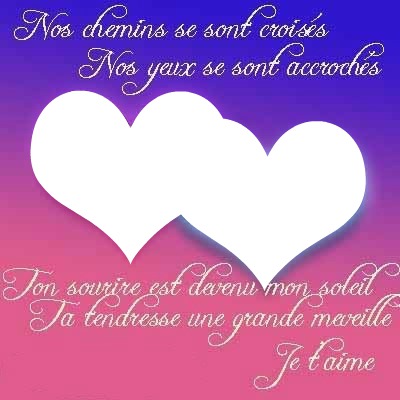 poeme d amour Montage photo