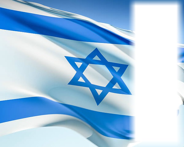 Israel flag Fotomontasje