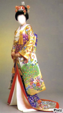 kimono Photo frame effect