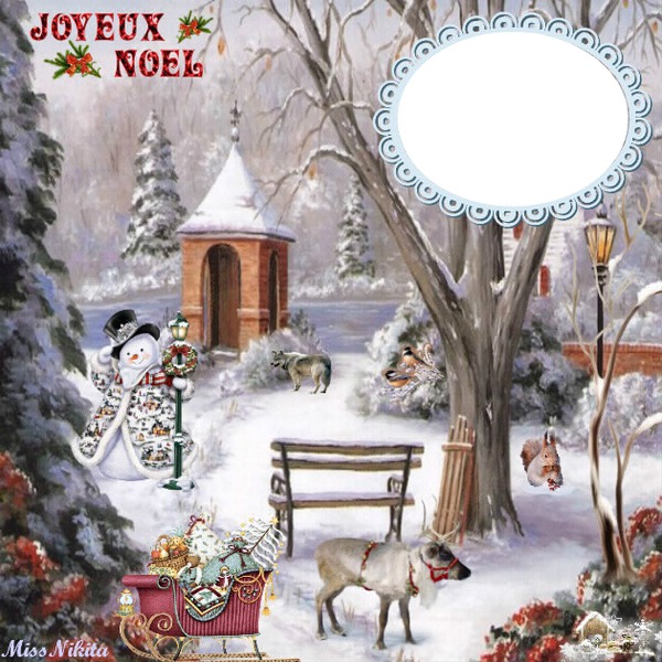 Joyeux Noël Fotomontasje