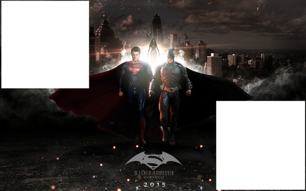 SUPERMAN VS BATMAN Photo frame effect