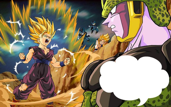 GOHAN VS CELL Montage photo