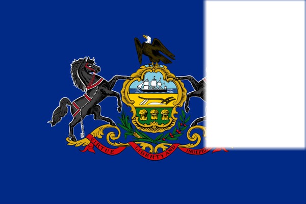 Pennsylvania flag Фотомонтаж