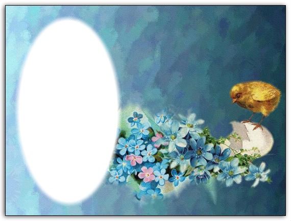Easter time Photo frame effect