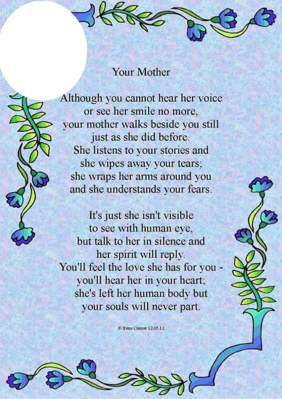 YOUR MOTHER Montage photo