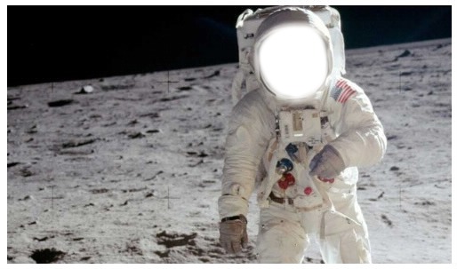 astronaute Valokuvamontaasi